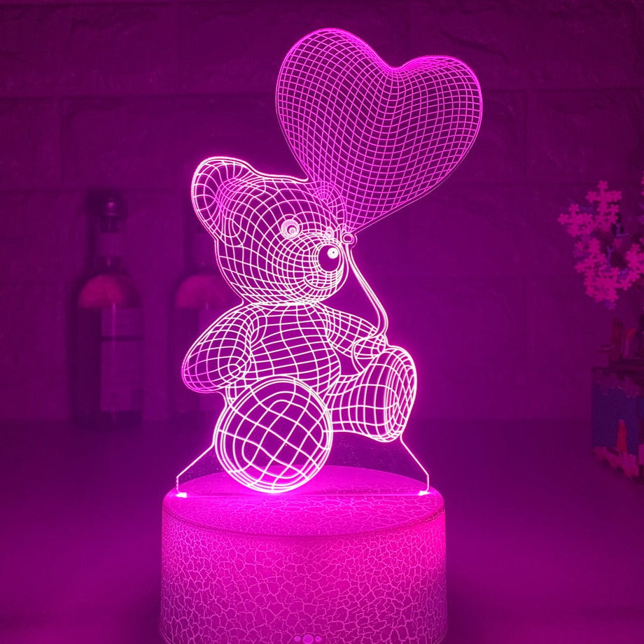 Lampe intelligente Néon LED Love Bear - Créez une ambiance créative et