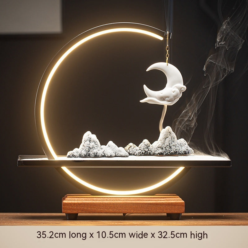 Lampe brûleur d'encens Zen LED en céramique – Déco originale -  - 11