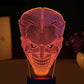 Lampe LED 3D USB Multicolore Tête de Joker -  - 4