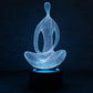 Lampe Illusion 3D Yoga 7 Couleurs LED pour Méditation et Décoration Chambre -  - 4