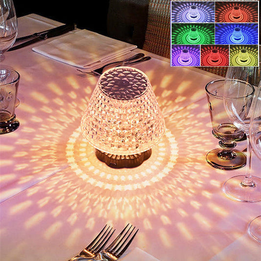 Lampe de Table Cristal Diamant avec Capteur Tactile -  - 1