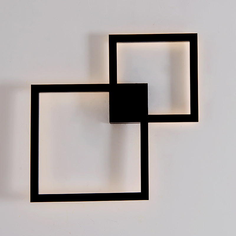 Lampe Murale Décorative Géométrique Moderne - Design Carré Créatif -  - 1
