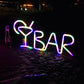 Néon Lumineux 'BAR' avec Verre Cocktail - NeonMagic✨ néons sur mesure