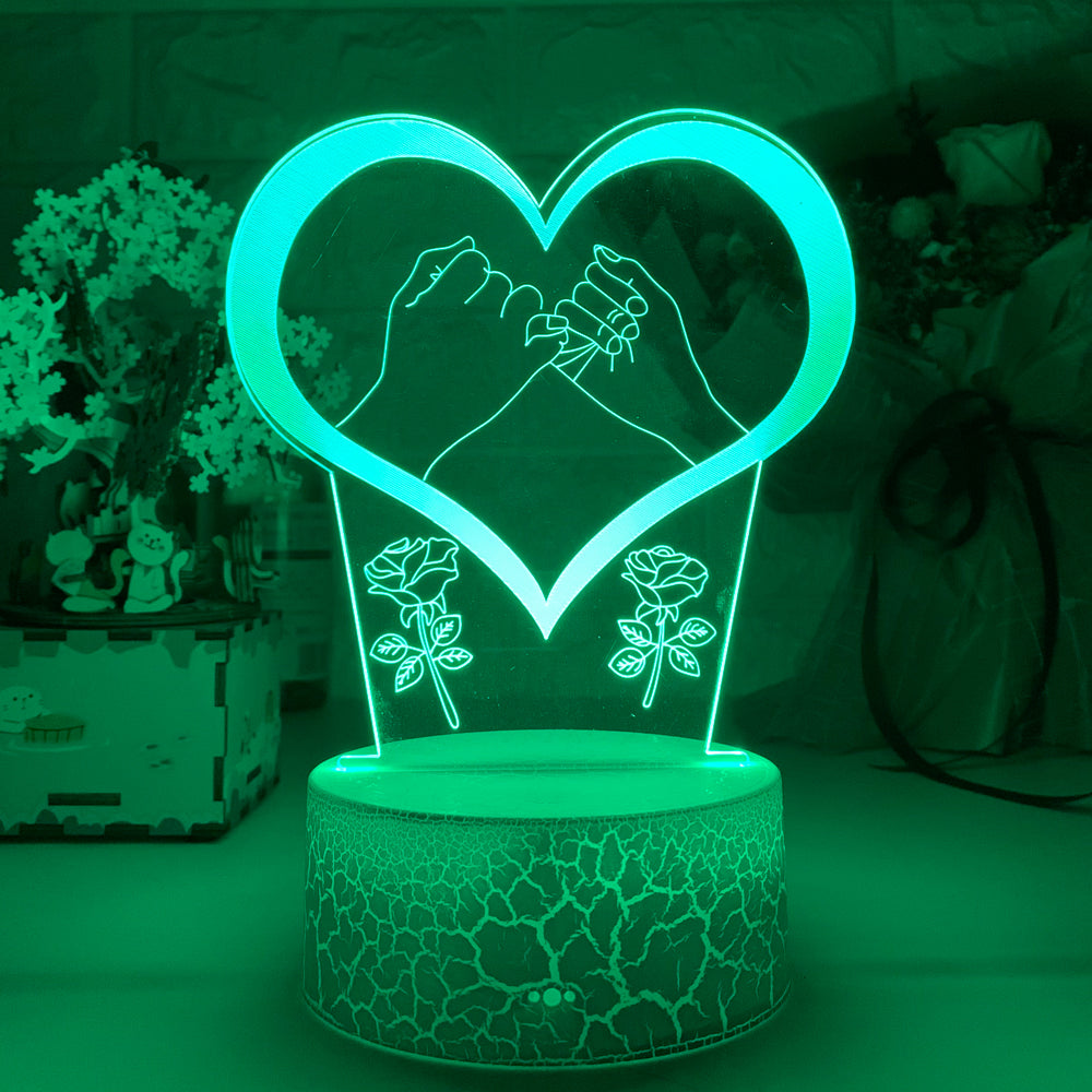 Lampe de Nuit Romantique à LED avec Télécommande -  - 3