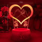 Lampe de Nuit Romantique à LED avec Télécommande -  - 2