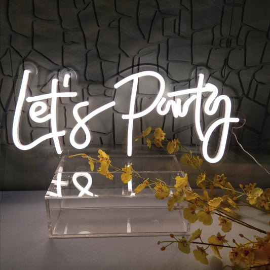 Néon "Let's Party" - Créez une Ambiance Festive et Excitante - NeonMagic✨