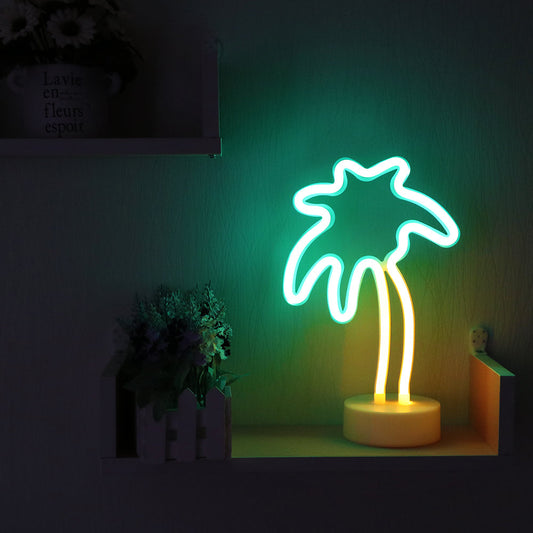 TEST - Lampe de Chevet LED Palmier Tropicale – Éclairage Ambiance Zen - NeonMagic✨ néons sur mesure - 1