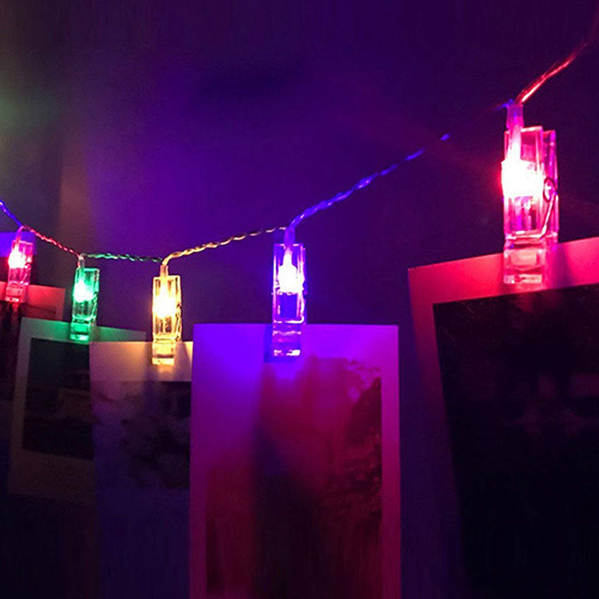 Guirlande Lumineuse LED avec Pinces pour Photos - Éclairage Décoratif -  - 6
