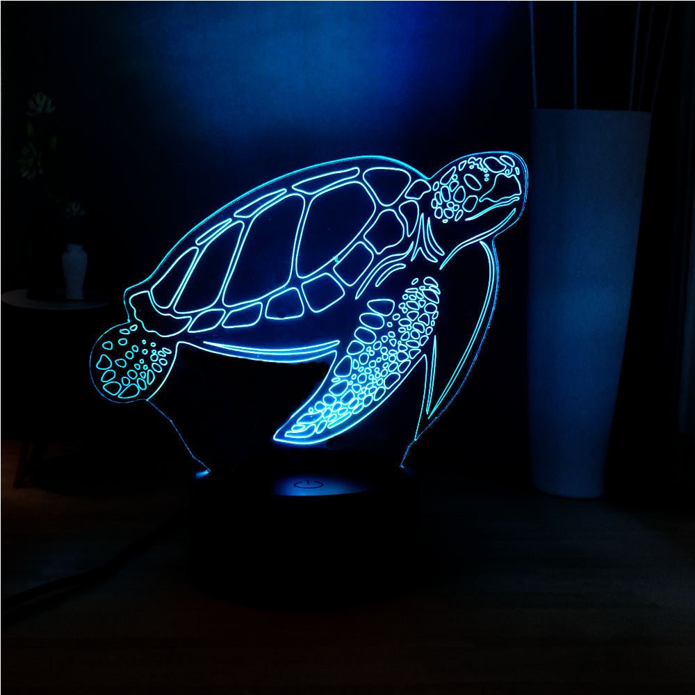 Lampe de Nuit Tortue en 3D à LED Touch -  - 2