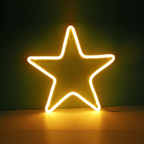 Néon LED étoile qui brille