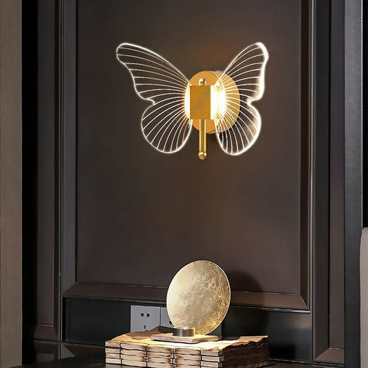 Applique Murale en Forme de Papillon - Lampe de Chevet pour Décoration Chaleureuse -  - 1