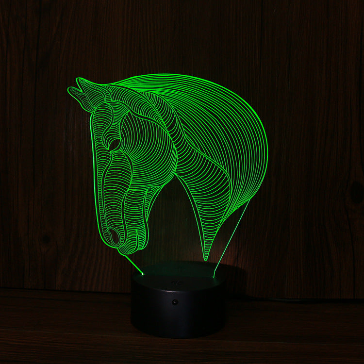 Lampe de Nuit LED Tête de Cheval - NeonMagic✨ néons sur mesure
