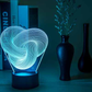 Lampe de Nuit 3D LED Abstraite Torsadée à Toucher -  - 3