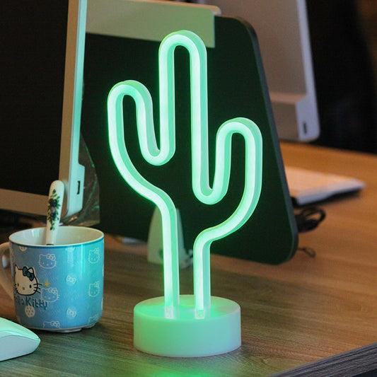 Néon LED Petit Cactus - Lumière LED Éblouissante pour une Décoration Tropicale - NeonMagic✨ néons sur mesure