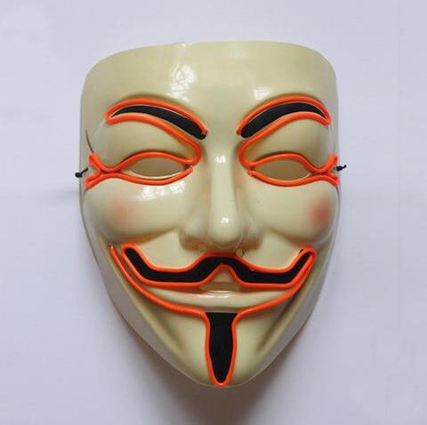 Masque Festival LED Nouveau Guy Fawkes -  - 3