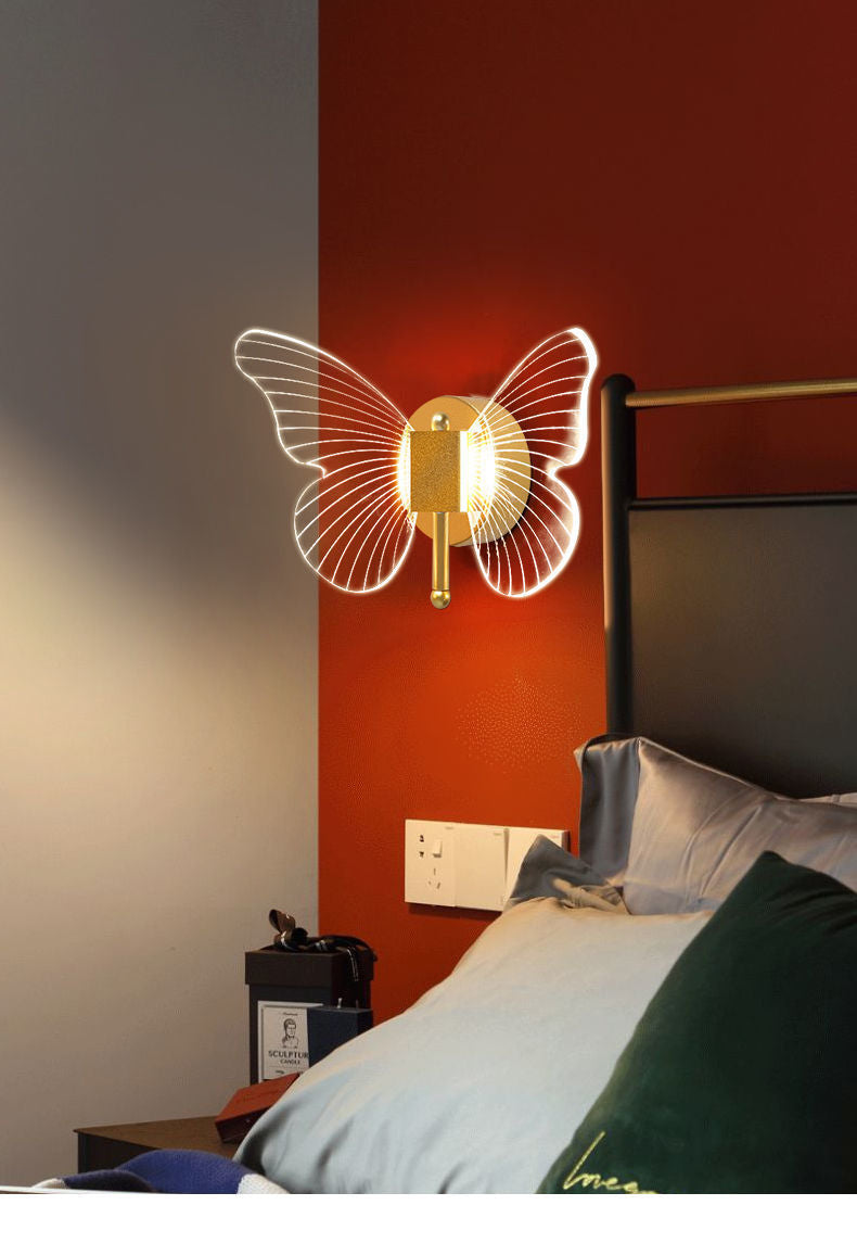 Applique Murale en Forme de Papillon - Lampe de Chevet pour Décoration Chaleureuse -  - 6