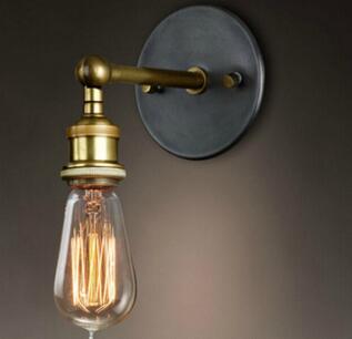 Applique Murale avec Ampoule Edison et Abat-jour en Verre -  - 1