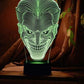 Lampe LED 3D USB Multicolore Tête de Joker -  - 6