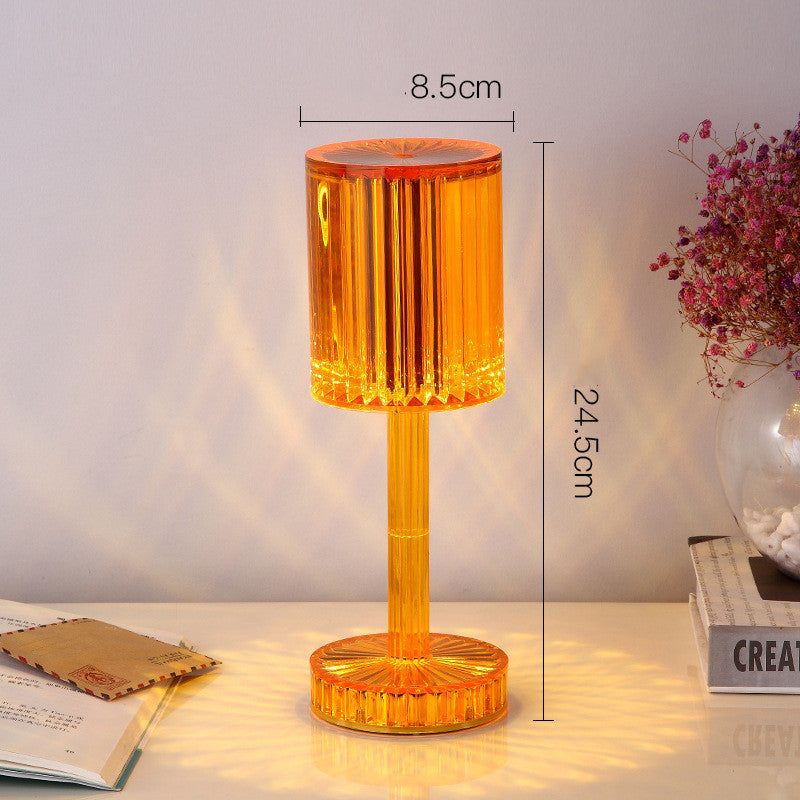 Lampe de Table Romantique en Cristal - Éclairage LED Chaleureux -  - 8
