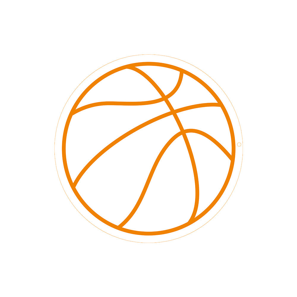 Néon LED Balle de Basketball Orange - Illuminez Votre Espace avec Style - NeonMagic✨ néons sur mesure