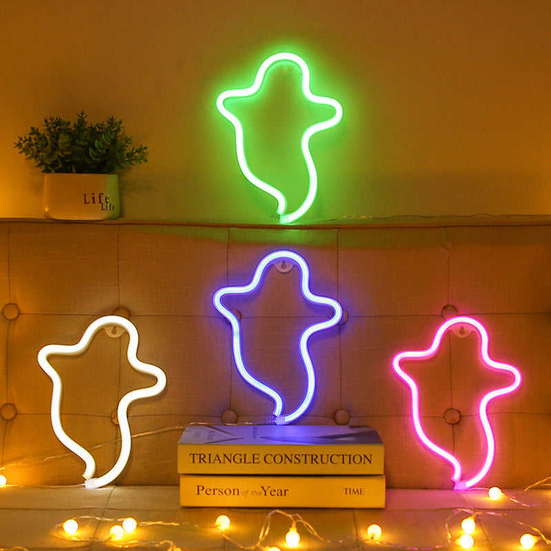 Néon LED Fantôme - Ajoutez une Touche de Magie à votre Décoration - NeonMagic✨ néons sur mesure