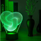 Lampe de Nuit 3D LED Abstraite Torsadée à Toucher -  - 6