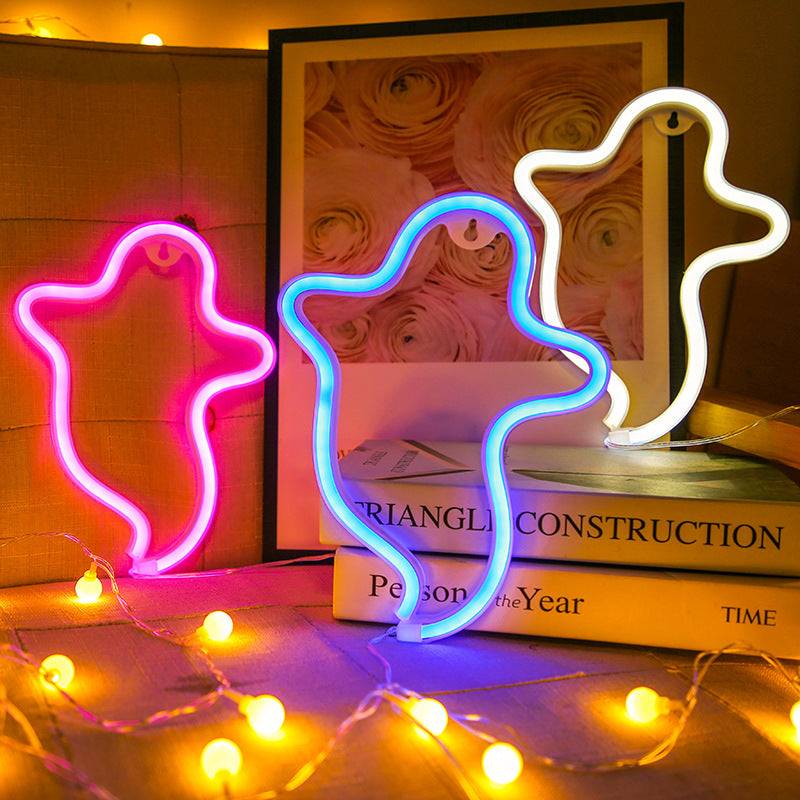 Néon LED Fantôme - Ajoutez une Touche de Magie à votre Décoration