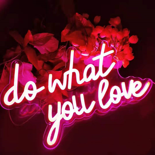 Néon "Do What You Love" Rose Fuchsia - Laissez Votre Passion Briller - NeonMagic✨