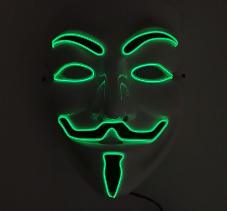 Masque Festival LED Nouveau Guy Fawkes -  - 7