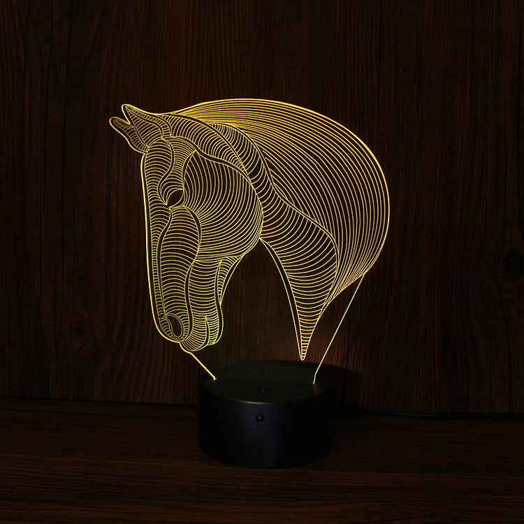 Lampe de Nuit LED Tête de Cheval - NeonMagic✨ néons sur mesure