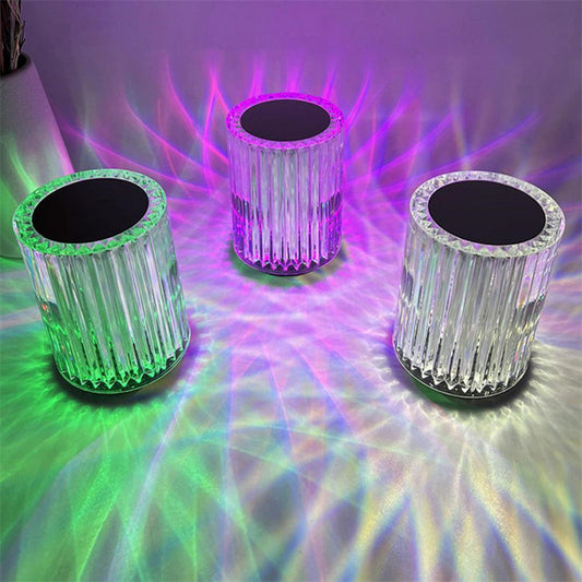 Lampe de Table Cristal Atmosphérique - Petite Lampe de Nuit Créative LED -  - 1