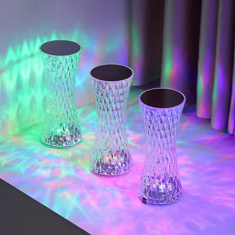 Lampe d'Ambiance de Table en Cristal LED Rechargeable pour Chambre -  - 5