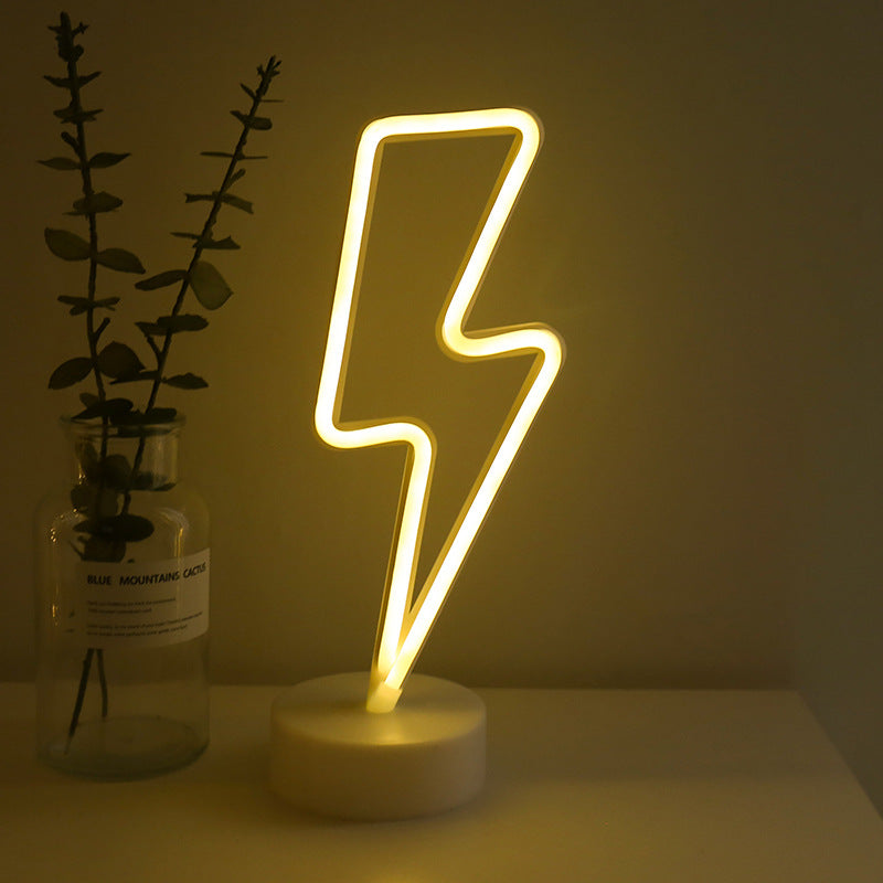 Néon USB "Éclair" – Dynamisme Lumineux en Jaune - NeonMagic✨ néons sur mesure