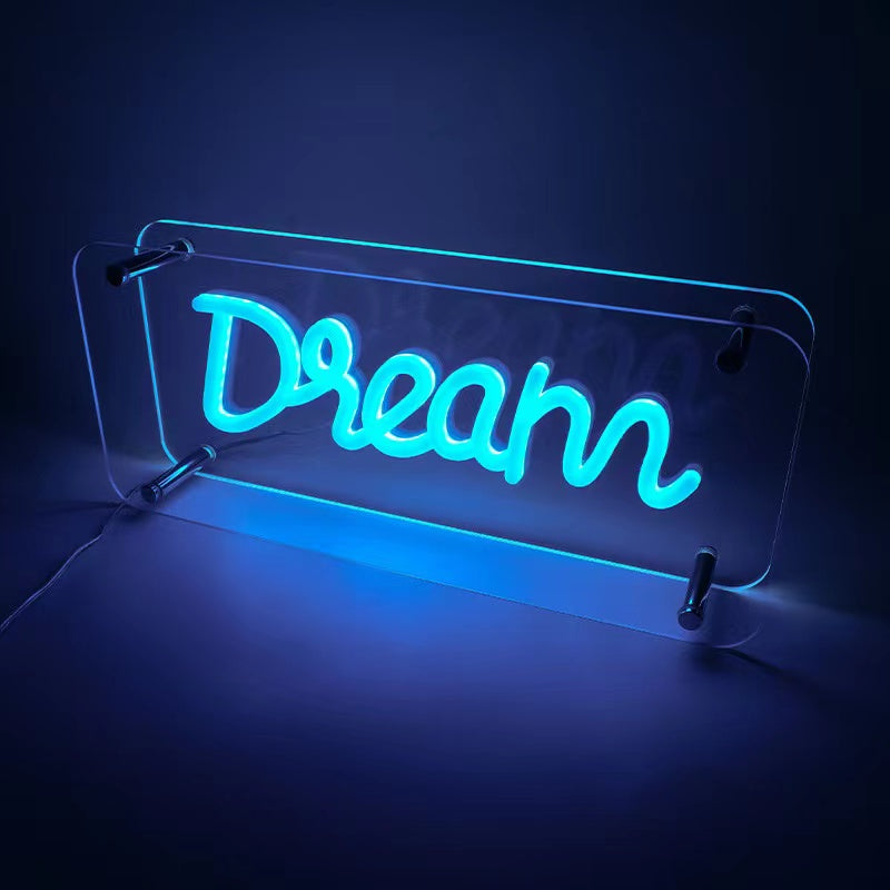 Néon "Dream" – Inspirations Lumineuses pour Nuits Douces - NeonMagic✨ néons sur mesure