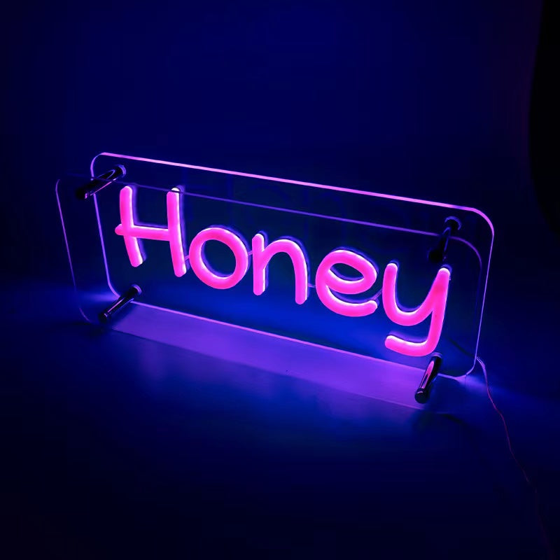 Néon "Honey" – Chaleur et Douceur d'un Foyer - NeonMagic✨ néons sur mesure