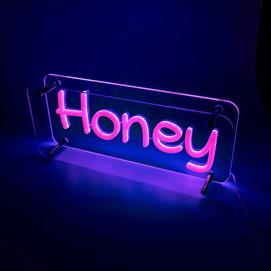 Néon "Honey" – Chaleur et Douceur d'un Foyer - NeonMagic✨ néons sur mesure