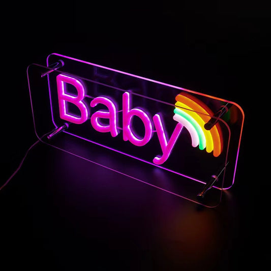 Néon LED Arc-en-ciel Baby – Douceur Enfantine en Couleurs - NeonMagic✨ néons sur mesure