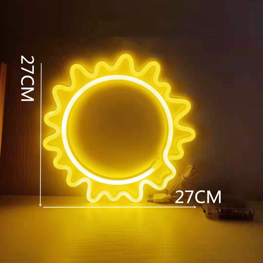 Néon LED Solaire – Rayonnement Chaleureux - NeonMagic✨ néons sur mesure