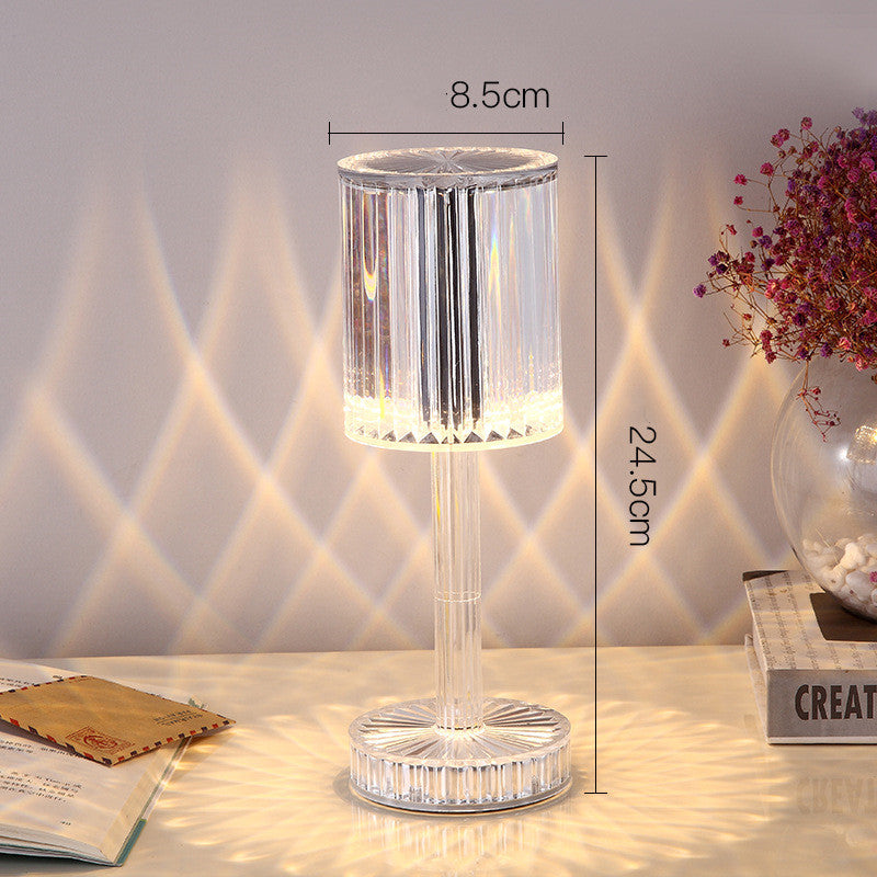 Lampe de Table Romantique en Cristal - Éclairage LED Chaleureux -  - 7
