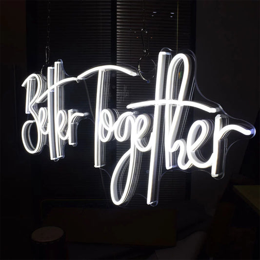 Néon LED 'Better Together' - Illuminez votre Union avec Éclat - NeonMagic✨ néons sur mesure