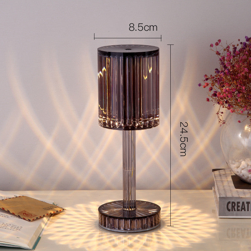 Lampe de Table Romantique en Cristal - Éclairage LED Chaleureux -  - 9