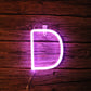 Led Purple Letter Neon Shape Christmas Decoration - NeonMagic✨ néons sur mesure