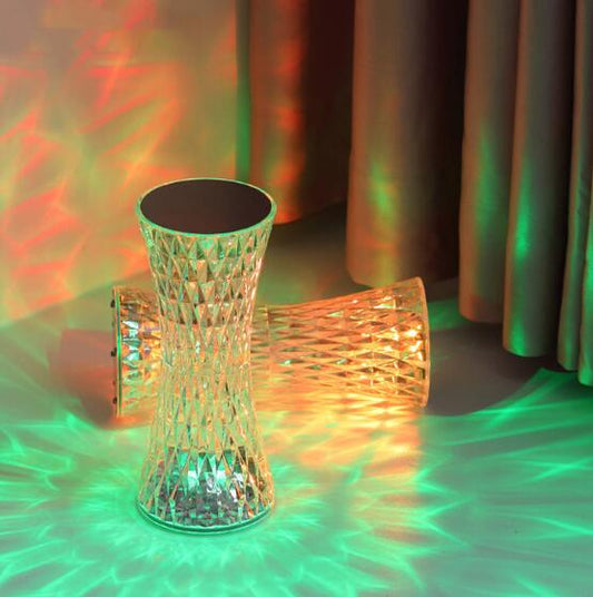 Lampe d'Ambiance de Table en Cristal LED Rechargeable pour Chambre -  - 1
