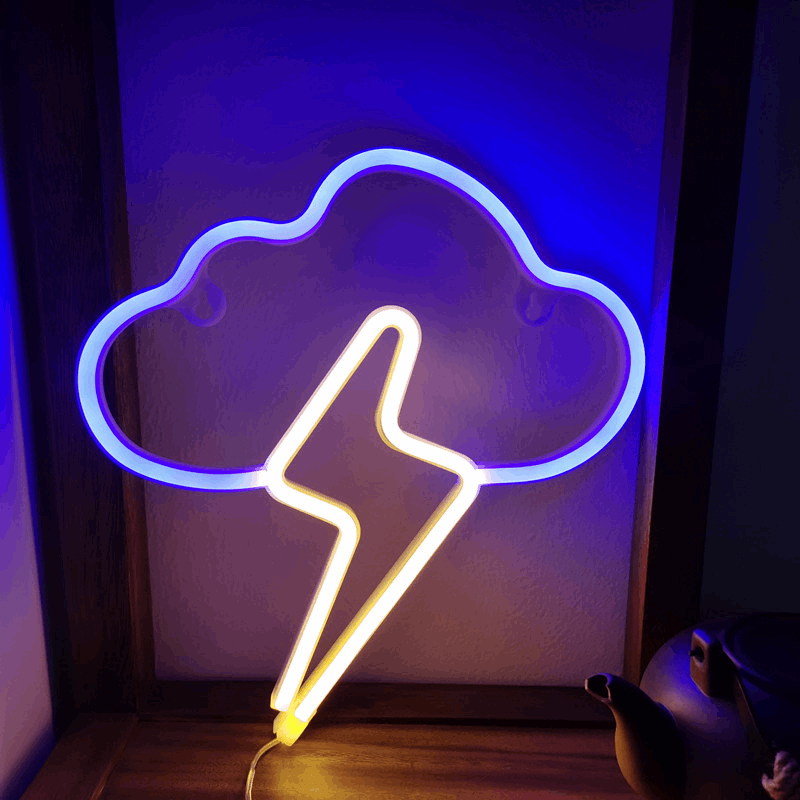 Lampe LED néon suspendue créative en forme de nuage - NeonMagic✨